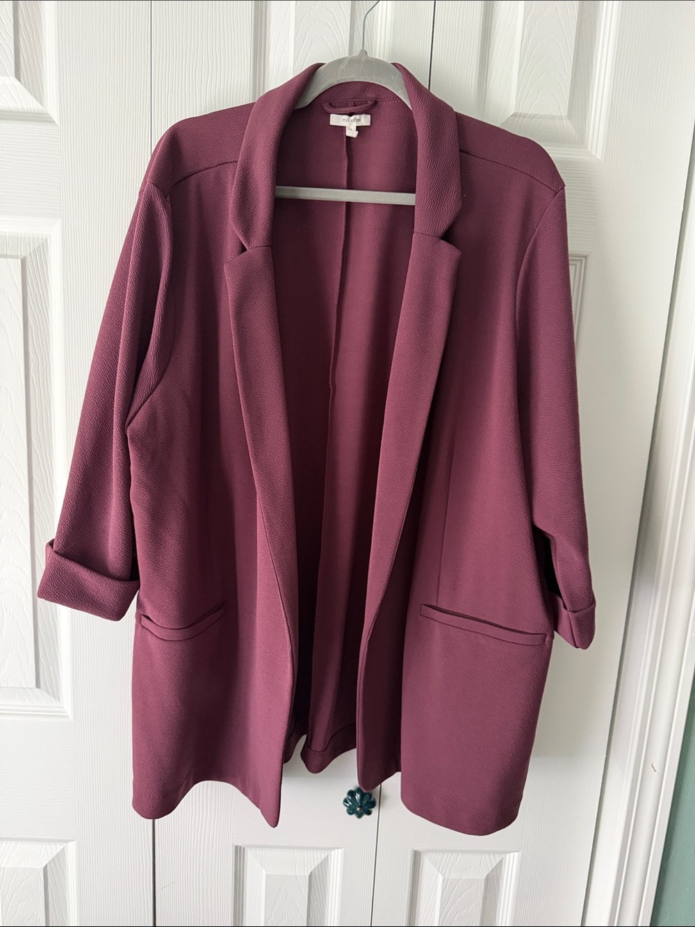 Maurices Open-Front Blazer in Plum
